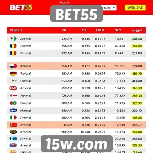 Apostas esportivas em destaque no BET55